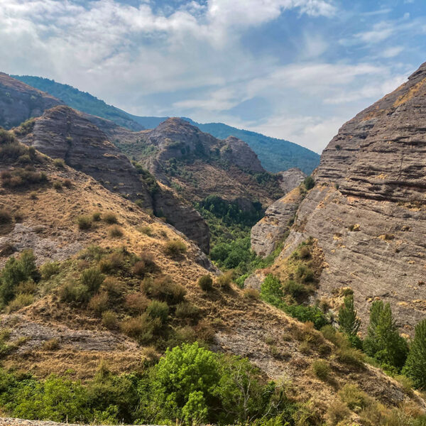 Paisaje a nuestra izquierda en la bajada hacia Matute